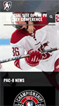 Mobile Screenshot of pac8hockey.com