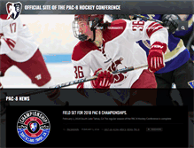Tablet Screenshot of pac8hockey.com